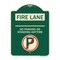 Signmission Fire Lane No Parking or Standing Anytime Heavy-Gauge Aluminum Sign, 24" x 18", G-1824-24006 A-DES-G-1824-24006 - alternate 1